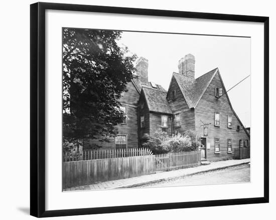 House that Was Subject of Hawthorne Novel-null-Framed Photographic Print