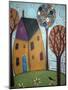 House Trees & Daisies-Karla Gerard-Mounted Giclee Print