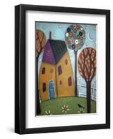 House Trees & Daisies-Karla Gerard-Framed Premium Giclee Print