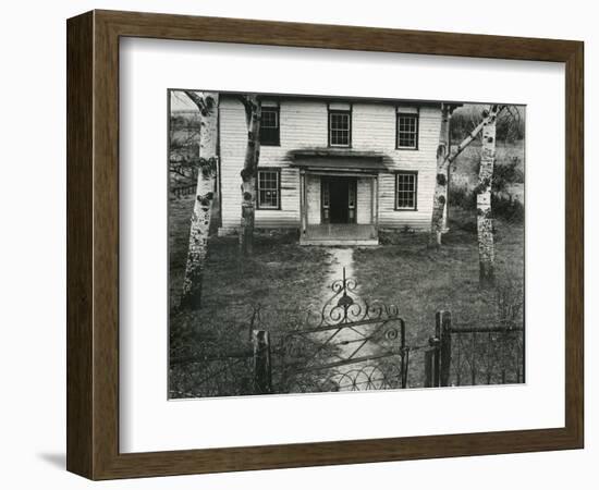 House, Trees, Gate, c. 1950-Brett Weston-Framed Photographic Print