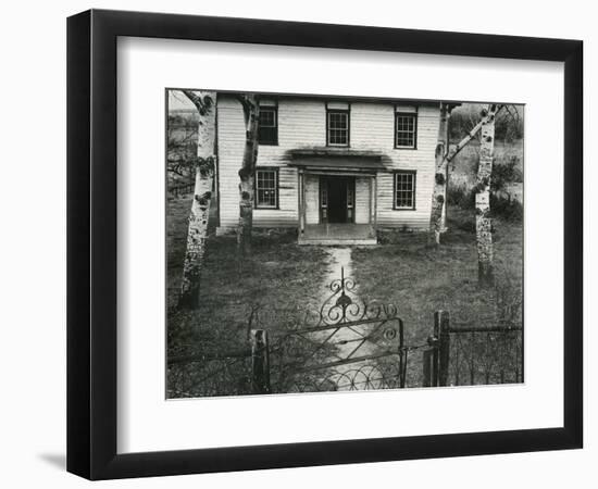 House, Trees, Gate, c. 1950-Brett Weston-Framed Photographic Print