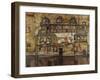 House Wall on the River, 1915-Egon Schiele-Framed Giclee Print