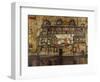 House Wall on the River-Egon Schiele-Framed Giclee Print