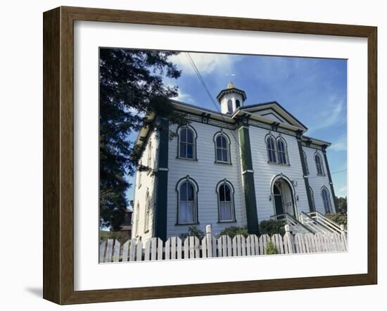 House Where Alfred Hitchcock's the Birds Was Filmed, Bodega Bay, Northern California, USA-Alison Wright-Framed Photographic Print