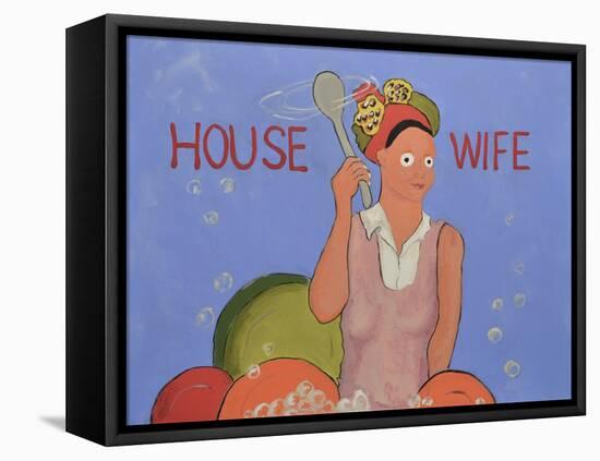 House Wife-Jennie Cooley-Framed Stretched Canvas