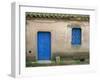 House with Blue Door and Window, Bagia, Sardinia, Italy, Mediterranean, Europe-Oliviero Olivieri-Framed Photographic Print