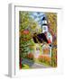 House with Church, Badeck-Patricia Eyre-Framed Giclee Print