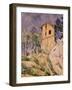 House with Cracked Wall-Paul Cézanne-Framed Giclee Print