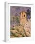 House with Cracked Wall-Paul Cézanne-Framed Giclee Print