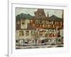 House with Drying Laundry, 1917-Egon Schiele-Framed Giclee Print