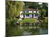 House with Pond in Garden, Coulon, Marais Poitevin, Poitou Charentes, France, Europe-Miller John-Mounted Photographic Print