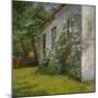 House with rose bush, Sando, 1927-Hans Olaf Heyerdahl-Mounted Giclee Print