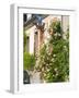 House with Rose Bushes and Wrought Iron Sign, Hautvillers, Vallee De La Marne, Champagne, France-Per Karlsson-Framed Photographic Print