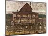 House with Shingle Roof (Old House I), 1911-Egon Schiele-Mounted Giclee Print