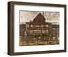 House with Shingle Roof (Old House II), 1915-Egon Schiele-Framed Art Print