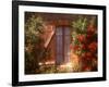 House with Summer Roses in Bloom, Vaucluse, France-Walter Bibikow-Framed Photographic Print