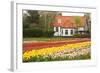 House with Tulipfield-Colette2-Framed Photographic Print