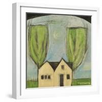 House with Two Trees-Tim Nyberg-Framed Giclee Print