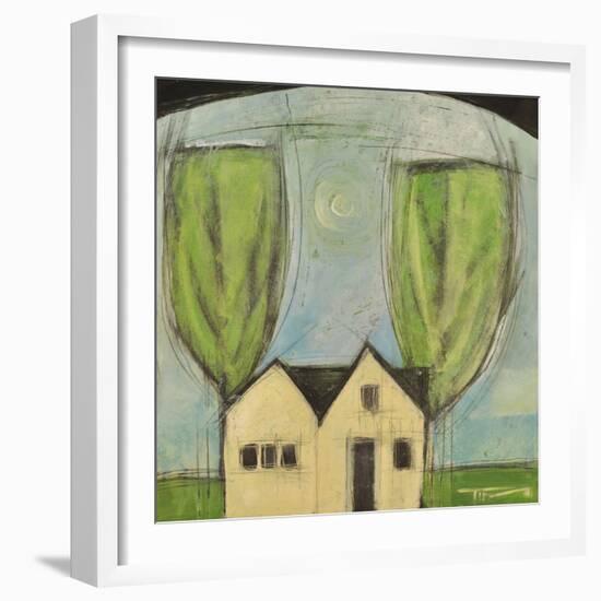 House with Two Trees-Tim Nyberg-Framed Giclee Print