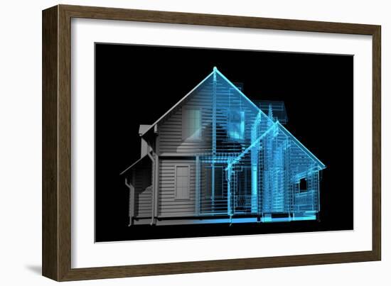 House-sauliusl-Framed Art Print