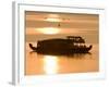 Houseboat at Dusk in Ashtamudi Lake, Kollam, Kerala, India, Asia-null-Framed Photographic Print