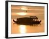 Houseboat at Dusk in Ashtamudi Lake, Kollam, Kerala, India, Asia-null-Framed Photographic Print