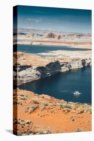 Houseboat at Lake Powell, Page Arizona-Vincent James-Stretched Canvas