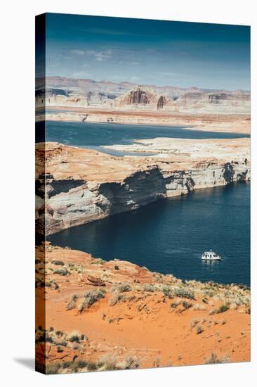 Houseboat at Lake Powell, Page Arizona-Vincent James-Stretched Canvas