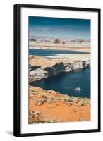 Houseboat at Lake Powell, Page Arizona-Vincent James-Framed Photographic Print