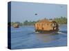 Houseboat for Tourists on the Backwaters, Allepey, Kerala, India, Asia-Tuul-Stretched Canvas