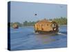 Houseboat for Tourists on the Backwaters, Allepey, Kerala, India, Asia-Tuul-Stretched Canvas