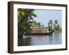 Houseboat on the Backwaters of Kerala, India-Keren Su-Framed Premium Photographic Print