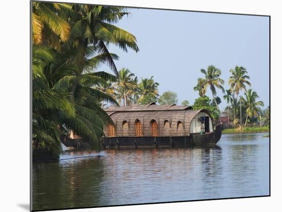 Houseboat on the Backwaters of Kerala, India-Keren Su-Mounted Photographic Print