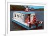 Houseboat with Bathing Beauties-null-Framed Premium Giclee Print