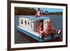 Houseboat with Bathing Beauties-null-Framed Premium Giclee Print