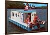 Houseboat with Bathing Beauties-null-Framed Art Print