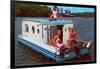 Houseboat with Bathing Beauties-null-Framed Art Print