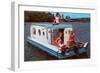 Houseboat with Bathing Beauties-null-Framed Art Print
