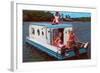 Houseboat with Bathing Beauties-null-Framed Art Print