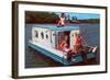 Houseboat with Bathing Beauties-null-Framed Art Print