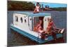 Houseboat with Bathing Beauties-null-Mounted Art Print