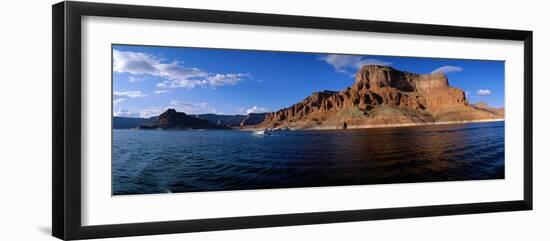 Houseboating on Lake Powell Ut-null-Framed Photographic Print