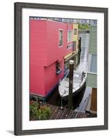 Houseboats on Granville Island, Vancouver, British Columbia, Canada, North America-Richard Cummins-Framed Photographic Print