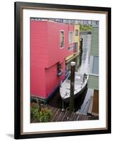 Houseboats on Granville Island, Vancouver, British Columbia, Canada, North America-Richard Cummins-Framed Photographic Print