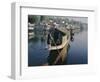 Houseboats on the Lake at Srinagar, Kashmir, Jammu and Kashmir State, India-Christina Gascoigne-Framed Photographic Print