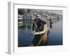 Houseboats on the Lake at Srinagar, Kashmir, Jammu and Kashmir State, India-Christina Gascoigne-Framed Photographic Print