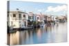 Houseboats-HdcPhoto-Stretched Canvas