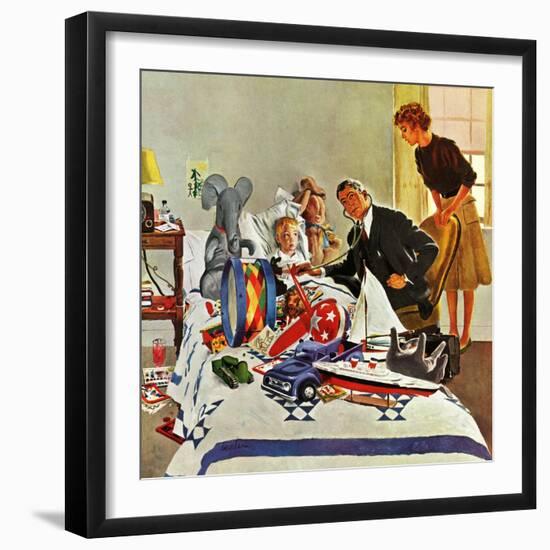 "Housecall," February 27, 1960-George Hughes-Framed Giclee Print