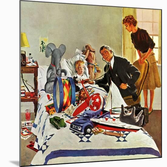 "Housecall," February 27, 1960-George Hughes-Mounted Giclee Print