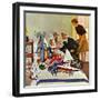 "Housecall," February 27, 1960-George Hughes-Framed Premium Giclee Print